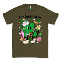 Army Green one lucky nurse belt bag Classic Tee - MaliasSmallBusiness