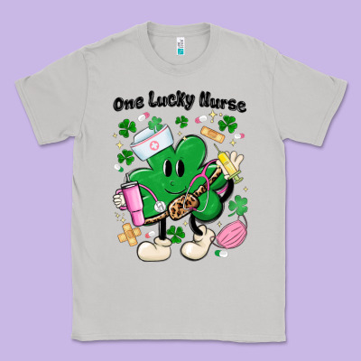 One Lucky Nurse Belt Bag Classic Tee Designed By Maliassmallbusiness