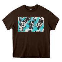 Chocolate Brown cowhide glitter  cup Heavy Core Tee - BarkalooDesign