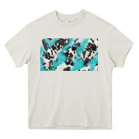 Cream cowhide glitter  cup Heavy Core Tee - BarkalooDesign