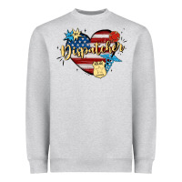 Heather Grey 911 dispatcher Heavyweight Sweatshirt - MaliasSmallBusiness