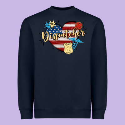 911 Dispatcher Heavyweight Sweatshirt Designed By Maliassmallbusiness