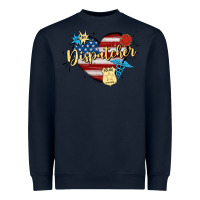 Navy 911 dispatcher Heavyweight Sweatshirt - MaliasSmallBusiness