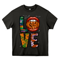 Asphalt Love Halloween Lips Heavy Core Tee - CowhideDigitalArt