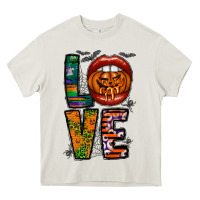 Cream Love Halloween Lips Heavy Core Tee - CowhideDigitalArt
