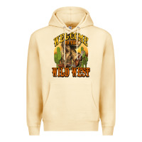 Pina Colada Welcome to the wild west Cowboy boots Premium Hoodie - HowdyJamesFarm