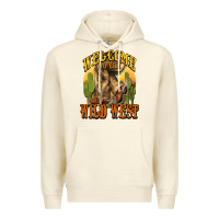 Sandshell Welcome to the wild west Cowboy boots Premium Hoodie - HowdyJamesFarm