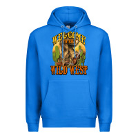 True Royal Welcome to the wild west Cowboy boots Premium Hoodie - HowdyJamesFarm