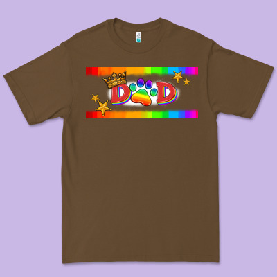 Lgbtq Dad  Libbey Glass Premium Tee Designed By Hra Design Shop