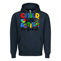 Navy child with autism on board Zipper Hoodie - Artiststas