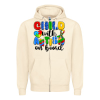 Sandshell child with autism on board Zipper Hoodie - Artiststas