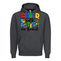 Smoke child with autism on board Zipper Hoodie - Artiststas