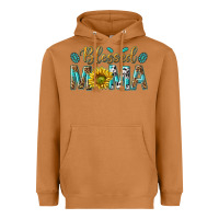 Meerkat Western Blessed Mama with Leopard and Sunflower Heavyweight Hoodie - texasbilliewilder