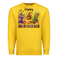 Lemon Happy Hallothanksmas Premium Sweatshirt - texasbilliewilder
