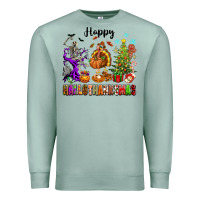 Seafoam Happy Hallothanksmas Premium Sweatshirt - texasbilliewilder