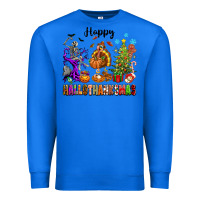 True Royal Happy Hallothanksmas Premium Sweatshirt - texasbilliewilder