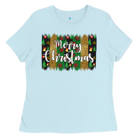 Baby Blue merry christmas Ladies Tee - JahusDesignShop