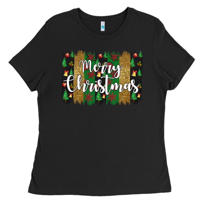 Merry Christmas Ladies Tee by JahusDesignShop | Teevron