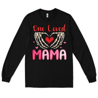 Black one loved mama Long Sleeve Tee - MaliasSmallBusiness