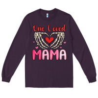Plum one loved mama Long Sleeve Tee - MaliasSmallBusiness