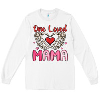 White one loved mama Long Sleeve Tee - MaliasSmallBusiness