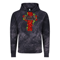 Cloud Black faith floral cross Vintage Hoodie - NancyCooperArtShop