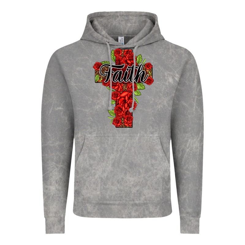 Faith Floral Cross Vintage Hoodie by NancyCooperArtShop | Teevron