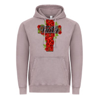 Vintage Zinc faith floral cross Vintage Hoodie - NancyCooperArtShop