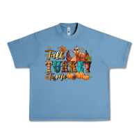 Pebble Blue Talk turkey to me Urban Heavy Tee - NancyCooperArtShop
