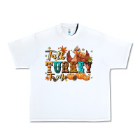 White Talk turkey to me Urban Heavy Tee - NancyCooperArtShop