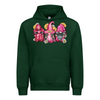 Forest Green breast cancer gnomes Urban Hoodie - FaDigitalArtStudio