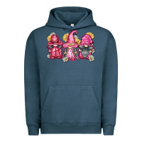 Pigment Midnight Navy breast cancer gnomes Urban Hoodie - FaDigitalArtStudio
