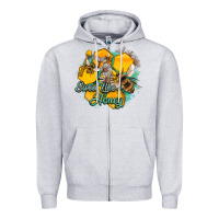 Heather Grey sweet like honey Zipper Hoodie - Artiststas