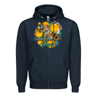 Navy sweet like honey Zipper Hoodie - Artiststas