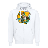 White sweet like honey Zipper Hoodie - Artiststas