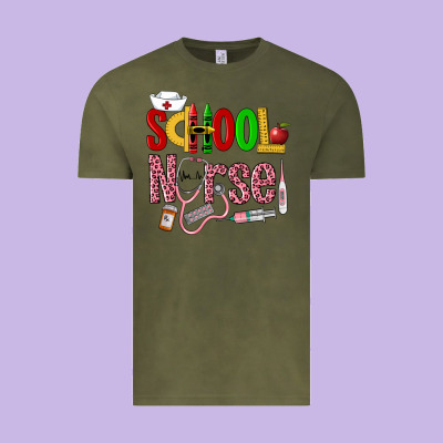 School Nurse Vintage Tee Designed By Lillyallendesigns