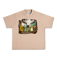 Burro charolais heifer with western background Urban Heavy Tee - LillyAllenDesigns