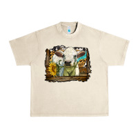 Sandshell charolais heifer with western background Urban Heavy Tee - LillyAllenDesigns