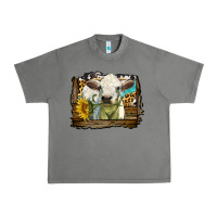 Tornado charolais heifer with western background Urban Heavy Tee - LillyAllenDesigns