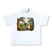 Charolais Heifer With Western Background Urban Heavy Tee | Teevron