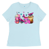 Baby Blue antisocial butterfly coffee cups Ladies Tee - Zillion Design Studio