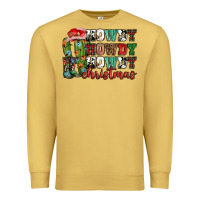 Antique Gold Howdy howdy howdy Christmas Premium Sweatshirt - NancyCooperArtShop