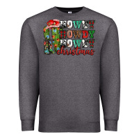 Charcoal Heather Howdy howdy howdy Christmas Premium Sweatshirt - NancyCooperArtShop