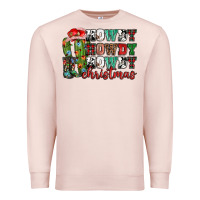 Pale Pink Howdy howdy howdy Christmas Premium Sweatshirt - NancyCooperArtShop