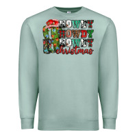Seafoam Howdy howdy howdy Christmas Premium Sweatshirt - NancyCooperArtShop