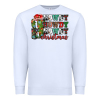 White Howdy howdy howdy Christmas Premium Sweatshirt - NancyCooperArtShop