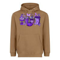 Toasted Coconut Cancer coffee cups purple ribbon Heavyweight Hoodie - NancyCooperArtShop