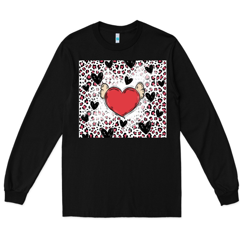 Valentine's Day Hearts Long Sleeve Tee by MaliasSmallBusiness | Teevron