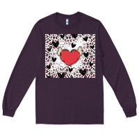 Plum valentine's day hearts Long Sleeve Tee - MaliasSmallBusiness