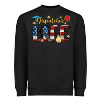 Black dispatcher life Heavyweight Sweatshirt - MaliasSmallBusiness